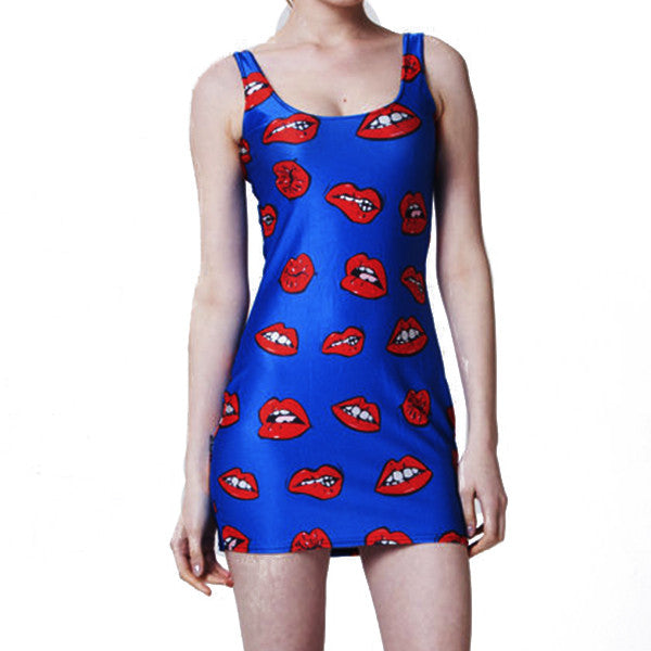 PopArt Lips Tank Dress