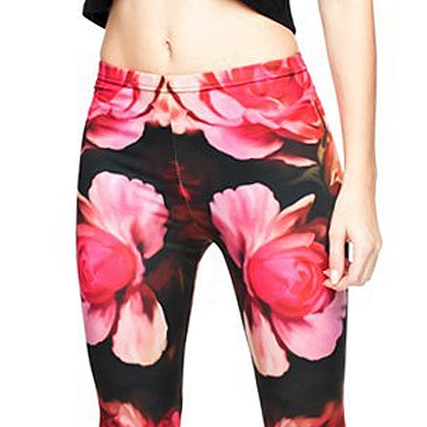 Red Rose Leggings