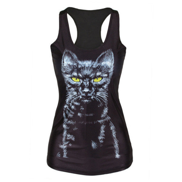 Black Cat Tank Top