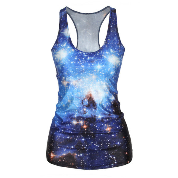 Blue Galaxy Tank Top