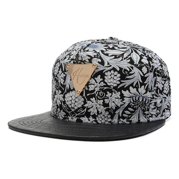 Black Flourish Snapback