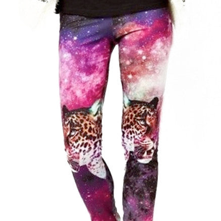 Leopard Galaxy leggings