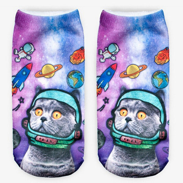 Space Cat socks