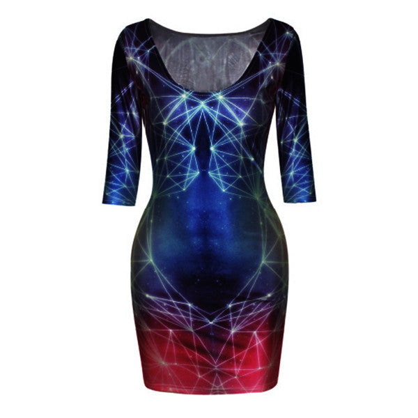 Galactic Geometry dress